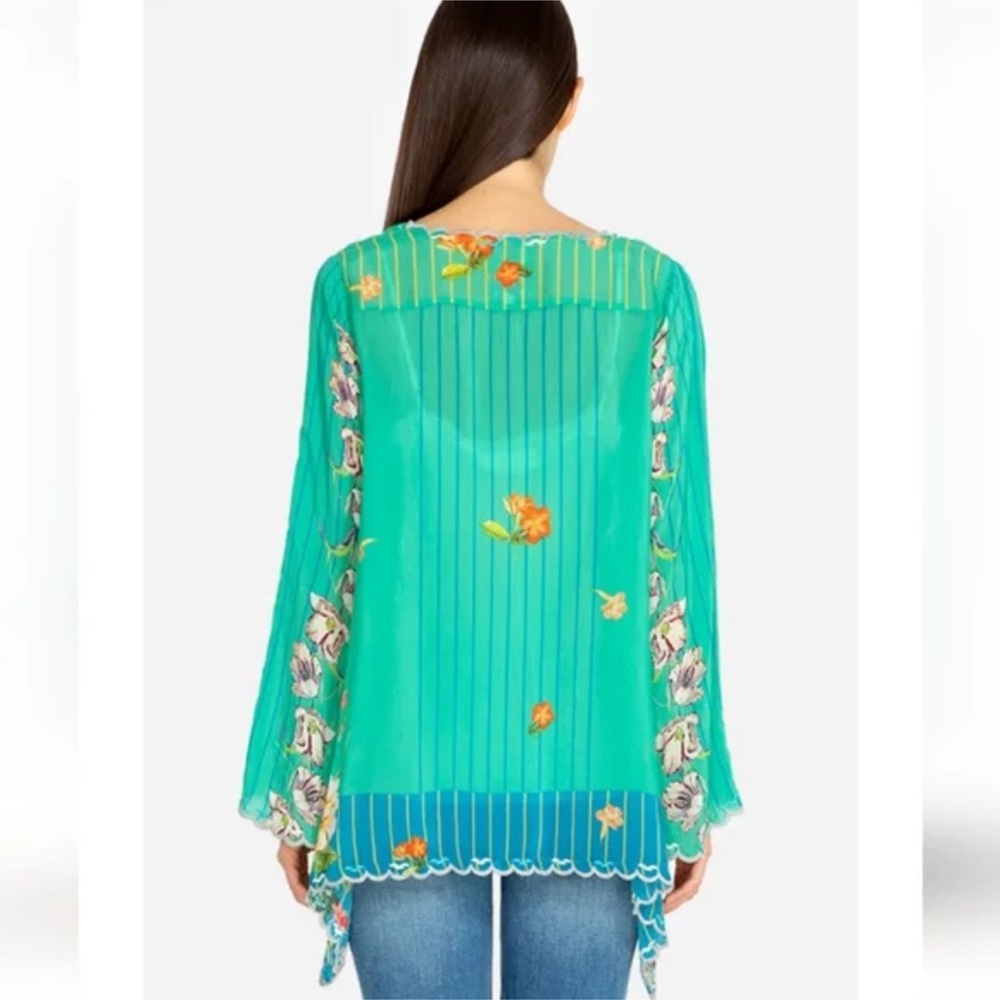 Johnny Was Stella Flare Sleeve Blouse size XL - Picture 2 of 7